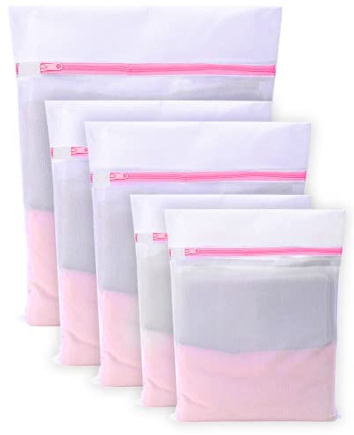 Filet à linge pour machine à laver-Sac à linge pour soutien-gorge, voyage, chaussures, valise, chaussettes, sous-vêtements, vêtements de bébé, sac à linge - 5 Set