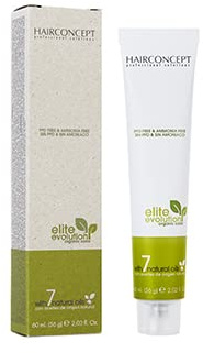 HC - ELITE EVOLUTION ORGANIC COLOR. Coloracion orgánica sin amoniaco. 60 ml. (7.1 Rubio Ceniza)