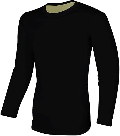 Bikers Gear motorcykelskjorta Kevlar – skyddande motorcykelskjorta pansrad skjorta tung GSM Dupont™ Kevlar® Aramid med skyddande CE motorcykel rustning, Svart, M