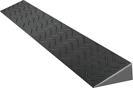 ZTZBFGM Noir,100x12x5.5 cm, Rampe De Seuil,Rampe Légère en Feuille De Plastique, Rampes De Seuil De Mobilité pour Sscooter pour Porte Intérieure Ou Extérieure, Salle De Bain,Garage,Découpable