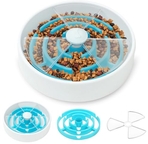 FALUCKYY Slow Feeder Dog Bowl,3 in 1 Anti Dog bowls Slow Feeder, Anti Choke, Anti Bloat - Dog slow feeder dog feeders to slow feeding dog bowls