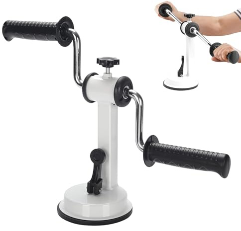 Arm- och axeltränare, arm- och axelträning, justerbar arm- och brösttränare med uthållighet, träningsverktyg gym hem med sugkoppar för äldre och nybörjare