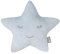 roba Kuschelkissen in Stern Form - roba Style - Flauschiges Deko Kissen für Baby & Kinderzimmer - für Mädchen & Jungen - Hellblau, 1 Stück (1er Pack)