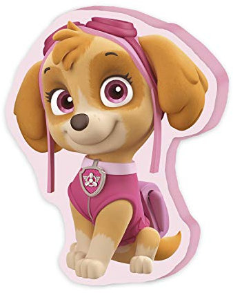Herding Paw Patrol Konturenkissen, 35 x 20 x 5 cm, Polyester, Rosa/Braun