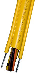 Crane-Controls.com Pendant Cable with External Strain Relief, RPC1612PPS-4, 12 Conductor, 16 AWG Round, 15Ft Length