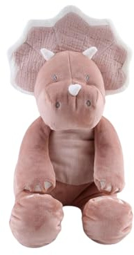 Noukie's - Doudou Enfant - Petite Peluche Popsie- Doudou Veloudoux - Taille Adaptée aux Enfants (25 cm), Rose