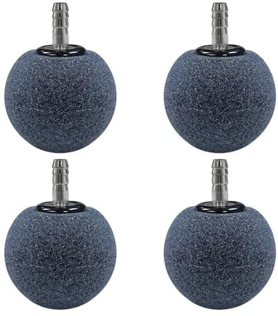 MiOYOOW Aquarium Luftstein, 2 Stück/4 Stück Aquarium Sauerstoff Stein, O2 Diffusorstein, Aquarium Luftausströmer für Luftschlauch mit 4 mm Innendurchmesser