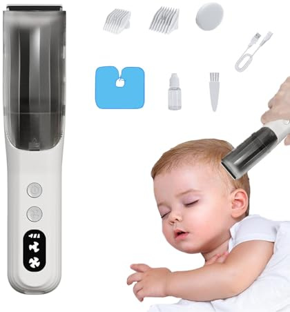 Gentle Hair Cutting Tool | Kids Hair Grooming Kit | Safe Hair Clippers for Children, Low Noise Hair Trimmer, Battery Operated Hair Clipper, Home Haircut Kit for Kids, Portable Kids Hair Clipper