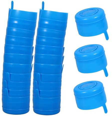 Homoyoyo 25 Piezas Tapones para Botellas De Agua De 5 Galones - Tapones Antiderrame De Repuesto para Dispensadores De Agua En Hogar y Oficina - Tapas De Botellas De Agua De 25