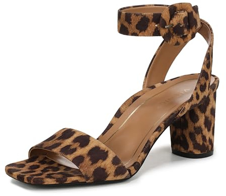 Vionic Womens Zinfandel Block Heeled Sandals, Wide Fit, Tan Leopard, UK 8