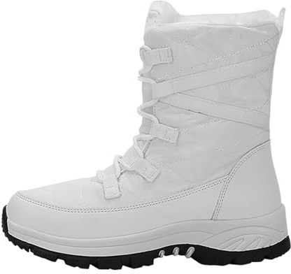 Stivaletti Donna Impermeabili Stivali Donna Imbottiti da Neve Chelsea Boots Invernali Tronchetti
