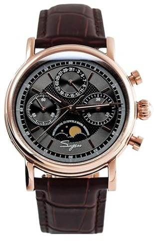 Sugess Seagull ST1908 Chronograph, Mondphase, Datum, 40 mm, Saphirgold, 1963, BNIB