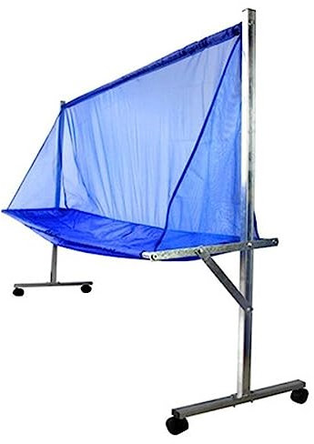 Filet de réception des balles de tennis de table, filet d'entraînement Ping Pong en métal avec roues, pour adultes et enfants, pour les services et l'entraînement multi-balles, filet de collection pou