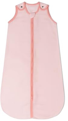 baby deedee Sleep Nest Air TOG 0.5 | 72% Viscose from Bamboo and 28% Cotton Sleep Sack, Reverse Zipper Wearable Blanket for Baby - Infant to Toddler Sleeping Bag, Rose, Medium (6-18 Months)