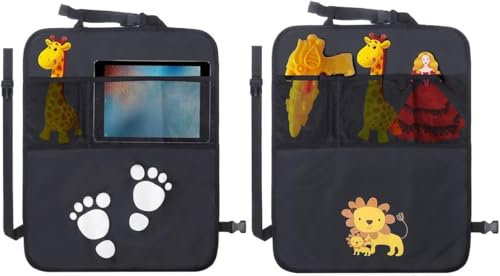 Koolwave Protezione per lo schienale per auto, per bambini, in tessuto Oxford, impermeabile, per sedile posteriore, 2 pezzi