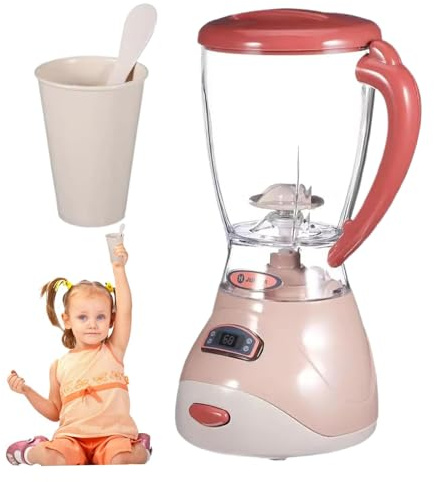Yaztauho Blender Jouet Appareil Cuisine - Jeu D'imitation Mixeur Enfant | Jeu d'Imitation Culinaire avec Son pour Filles Garçons École Maison Extérieur Crèche Maternelle