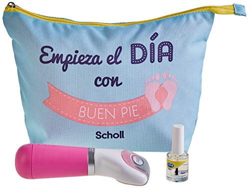 Scholl Velvet Diamond Crystals - Lima electronica con aceite y neceser, color rosa