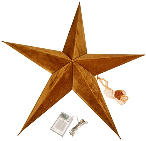 Star Velvet pappersstjärna, papper, grå