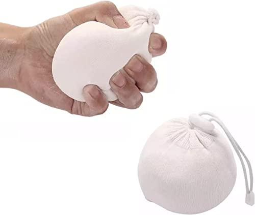 Fuyatina 2 Strong Refillable Gym Chalk Balls, Each Climbing Chalk Ball Has 65 g (2.3 oz), Fine Soft for Athletic Chalk Ball Comes Full Good for Rock Climbing, Gym Workouts
