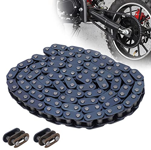 T8F Sprocket Chain 116 Links with 2*T8F Spare Master for 43cc 47cc 49cc 50cc 2-Stroke SSR SX50 Mini ATV Dirt Quad Pocket Bike Minimoto Parts