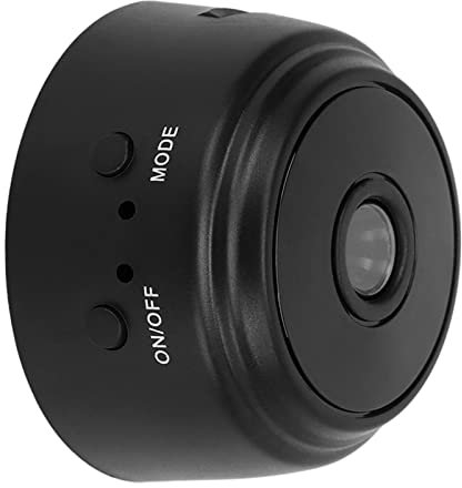 Mini Telecamera A9, Telecamere WiFi Wireless HD 1080P con Cover Posteriore Magnetica, Telecamera Nascosta per Baby Tata con App per Telefono, Piccola Telecamera Intelligente per (Nero)