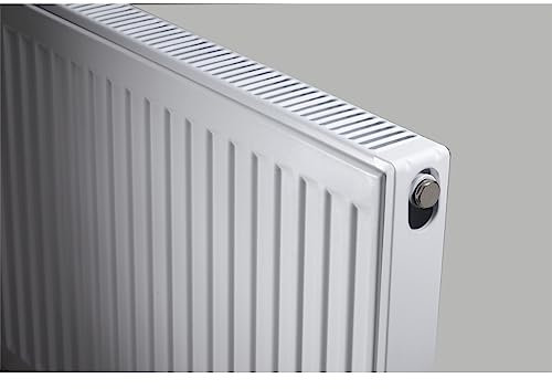 500mm (H) x 800mm (W) - Type 21 Radiator - Double Panel - Single Convector - White Enamel (RAL 9016) (0.5m x 0.8m) (20 x 32)