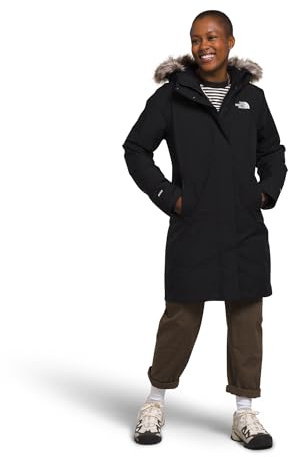 The North Face Women's Arctic Parka - Waterproof Shell, Recycled Down Insulation, & Adjustable Hood, TNF Black-NPF, Medium