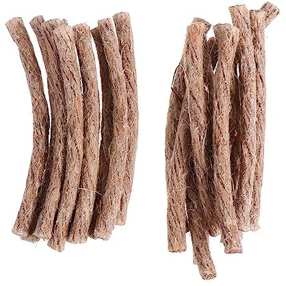 Anneome 80pcs Camping Survival Wick Natural Hemp Wick Rope for Firestarters Emergency