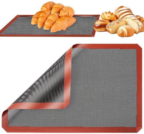 Tappetino Microforato Per Forno In Silicone Microforato Tappetino Stendipasta Forati Tappetino da Forno in Silicone Foglio per Forme di Cottura, 40x30 cm