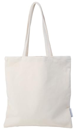 CREAWONDER Canvas Tote Bags with Handles Reusable Grocery Shopping Bag Sturdy Cotton Blank Cloth Bags for Women