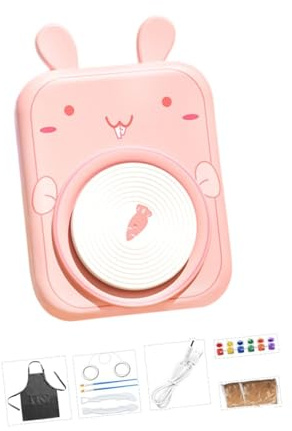 EIOLWJIEO Tour de potier électrique en Forme d'animal pour Enfants, pour projets d'artisanat, développement de la motricité Fine, pour Enfants, débutant, Professionnel
