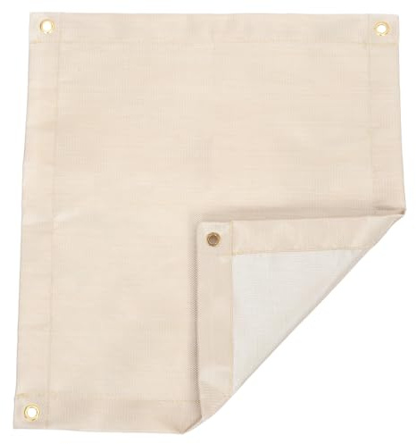 Cabilock Coperta Antincendio in Fibra di Vetro 45x50 Cm Tappetino Ignifugo Isolante per Saldatura Uso Industriale e Campeggio Resistente Alte Temperature Protezione Antiscintilla