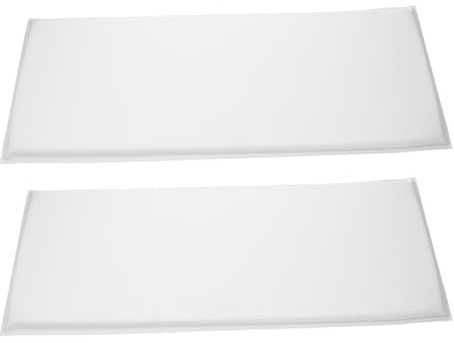 SHINEOFI Lot de 2 Panneaux Muraux Rembourrés Anti-collision 3d Auto-adhésifs pour Chambre D’garçon et Filles – 50 X 20 Cm – Coussins Muraux en Mousse Douce Ivoire pour Sécurité