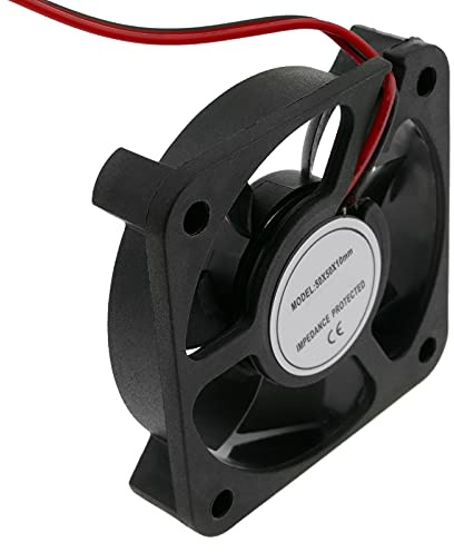 BeMatik - Ventilador de chasis 50x50x10 mm de 5 VDC para caja de ordenador