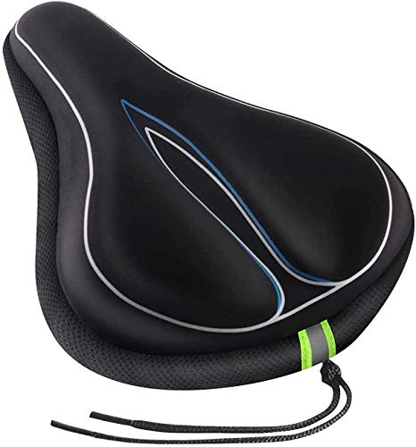 MSDADA Housse de Selle de vélo rembourrée en Gel Souple pour Homme et Femme, Accessoires de Selle Confortables pour VTT, Route, Extérieur, Intérieur