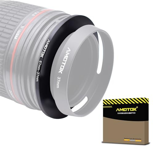 Adaptador de lente de cámara de 67 mm a 37 mm, anillo adaptador de anillo reductor de filtro de 67 mm a 37 mm, compatible con todos los accesorios de filtro de 37 mm