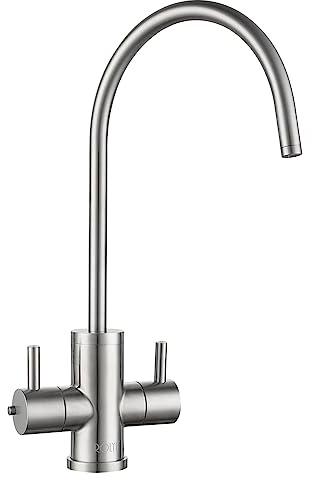 ROLYA SUS304 2-Way Instant Hot Boiling Water Cold Faucet Brushed Nickel