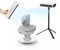 3DMakerpro Lynx 3D Scanner 0,1 mm Genauigkeit und 10 FPS Scangeschwindigkeit Tragbare 3D Scanner für 3D Drucker Modelldesign mit intelligentem großflächigen Ausrichtungsalgorithmus - Premium Kit