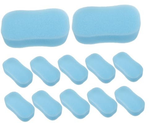 VICASKY 20 esponjas especiales para peluquería, cepillo multiusos limpiador de maquillaje, esponja rizada para cabello rizado, esponjas de color para pintar botas, esponjas de enjuague, rellenos