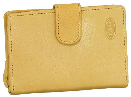 Kleine Luxus Leder Damen Geldbörse Portemonnaie Geldbeutel mit Reißverschluss 8 cm Farbe Beige