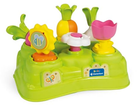 Clementoni - Mon Premier Jardin - 10 Mois et Plus - Jouet d’Éveil Bébé - Apprentissage Formes et Couleurs - Coordination Œil-Main - Activité Sensorielle Bébé - Idée Cadeau Enfant