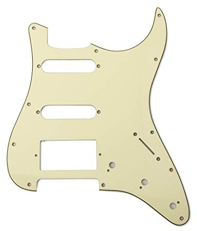 Alnicov 3Ply SSH Elgitarr Pickguard Scratch Plate och Back Plate Set för elgitarr, Mintgrön
