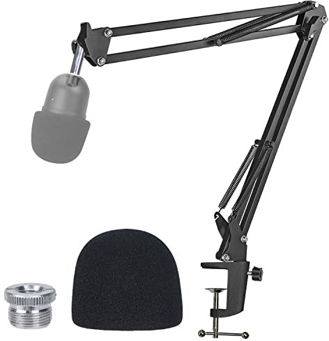 Razer Seiren Mini Boom Arm Stand with Pop Filter - Microphone Arm with Mic Cover Foam for Razer Seiren V3 Mini USB Microphone, Mic Arm by YOUSHARES