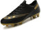 VTASQ Fußballschuhe Herren Stollen Spikes Cleats Jugendliche Erwachsene Trainingsschuhe Professionelle Outdoor Sport Football Schuhe Nero 45 EU