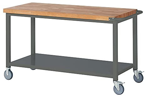 STIER Fahrbare Werkbank Premium mit Ablageboden BxTxH 1500x700x880 mm