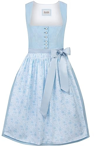 Stockerpoint Dirndl Chloé Robe pour Occasion spéciale, Bleu Clair, 50 Femme
