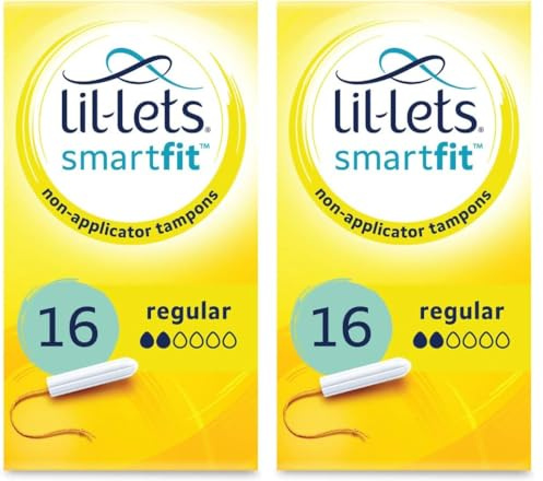 Lil-Lets, NonApplicator Regular Tampons Pack of Light to Medium Flow, 16 Count (Pack of 2)
