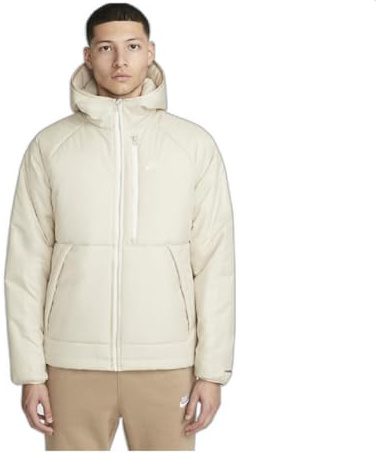 NIKE Sportswear Therma-FIT Legacy Sweat jacket puffer insulated Beige Men's size XL