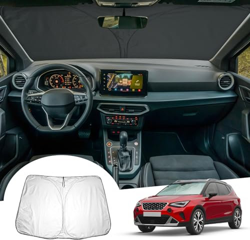 GAFAT Seat Arona FR/Facelift 2017-2024 2025 Parasol Parabrisas Interior, Seat Arona 2023 Parabrisas lunas delanteras, Protezione Solare, Refrigeración, Protección UV, Seat Arona Accesorios