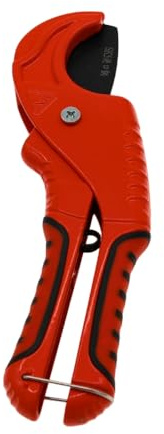 PPR Rohrschneider professioneller Rohrschneider für PVC-Rohr, PEX-Rohr und Kunststoffrohren, Einhand-Schnellschneidewerkzeug für das Rohr (Rot 42mm 1-5/8)